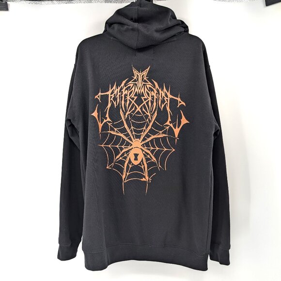 JEFFREE‎ STAR Sweatshirt Men's M Exclusive Halloween Black Widow Spider Hoodie - Picture 1 of 13